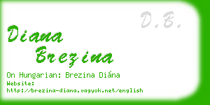 diana brezina business card